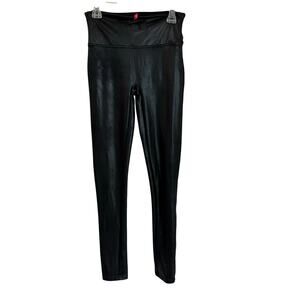 Spanx Faux Leather Black Legging SZ Small Petite